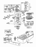 Fuel Tank AssyACRewind Diagram and Parts List for 110907-3170-01  Briggs and Stratton Engine